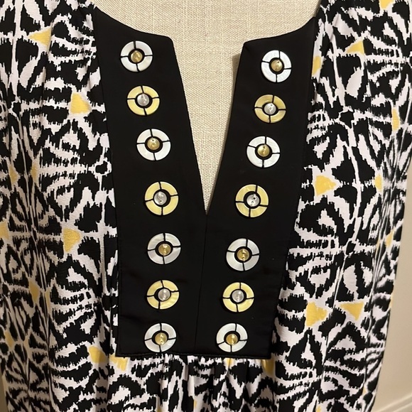 Ruby rd sleeveless dress, bodice bead adornments. Sz 1x - Picture 2 of 7